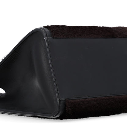 Phoebe Philo Calf Hair Small Kit Cabas Black 9 of 10
