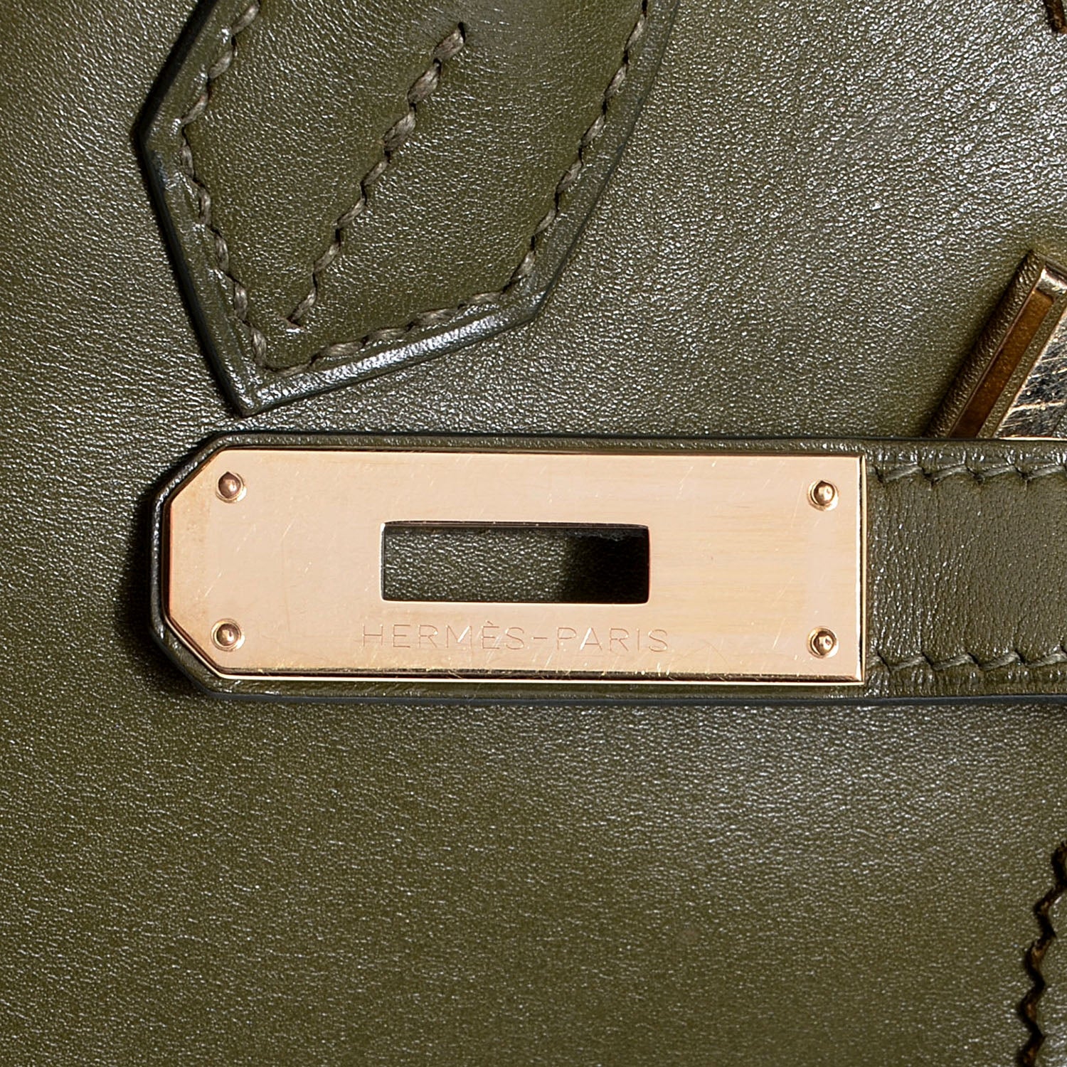 Hermes Tadelakt Ghillies Birkin 35 Vert Veronese 25 of 25