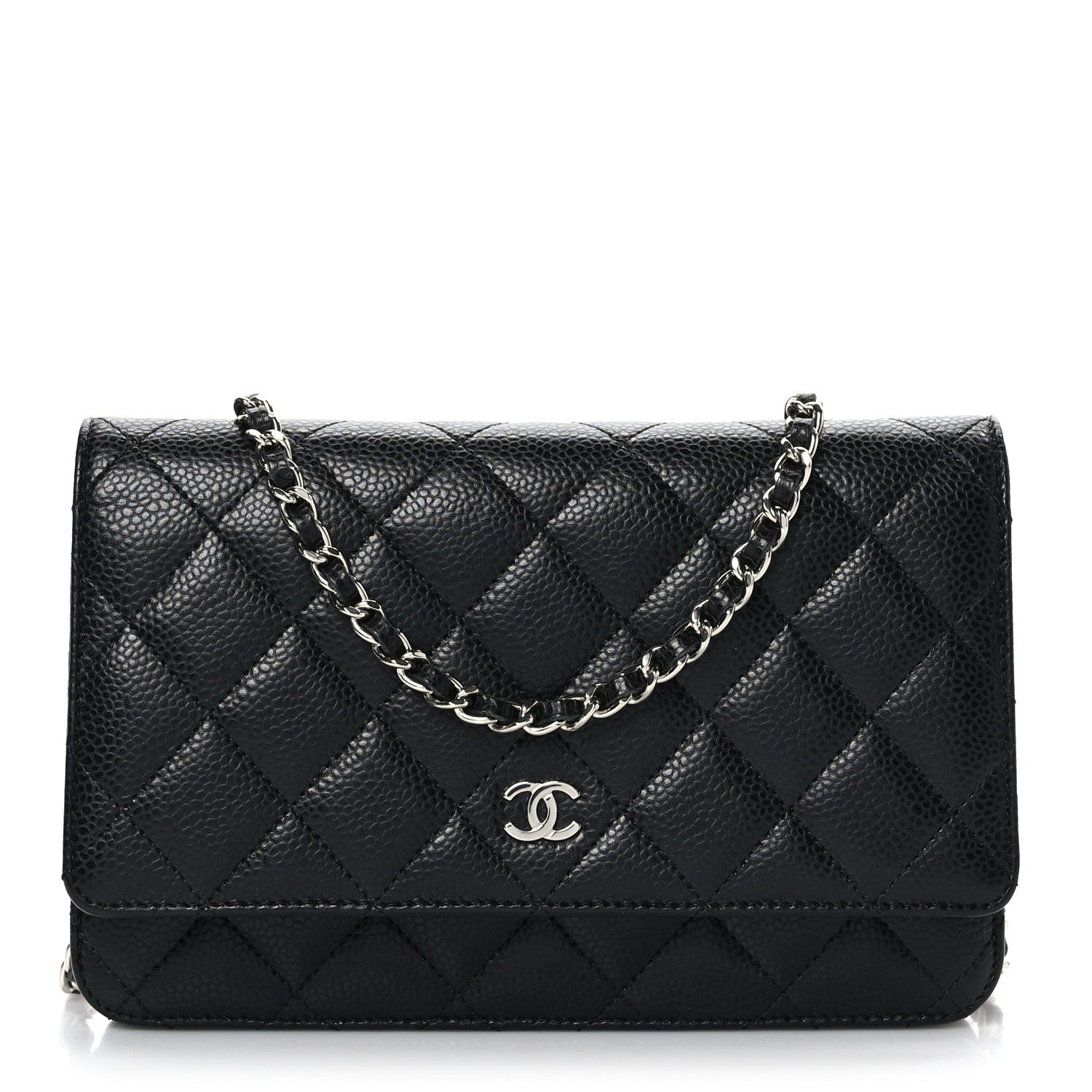 Chanel Caviar Quilted Wallet on Chain WOC Black 1 of 10
