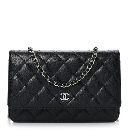 Chanel Caviar Quilted Wallet on Chain WOC Black 1 of 10