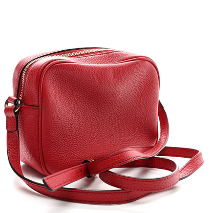Gucci Pebbled Calfskin Small Soho Disco Bag Tabasco Red 2 of 10