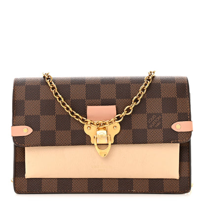 Louis Vuitton Damier Ebene Vavin Chain Wallet Creme 1 of 20