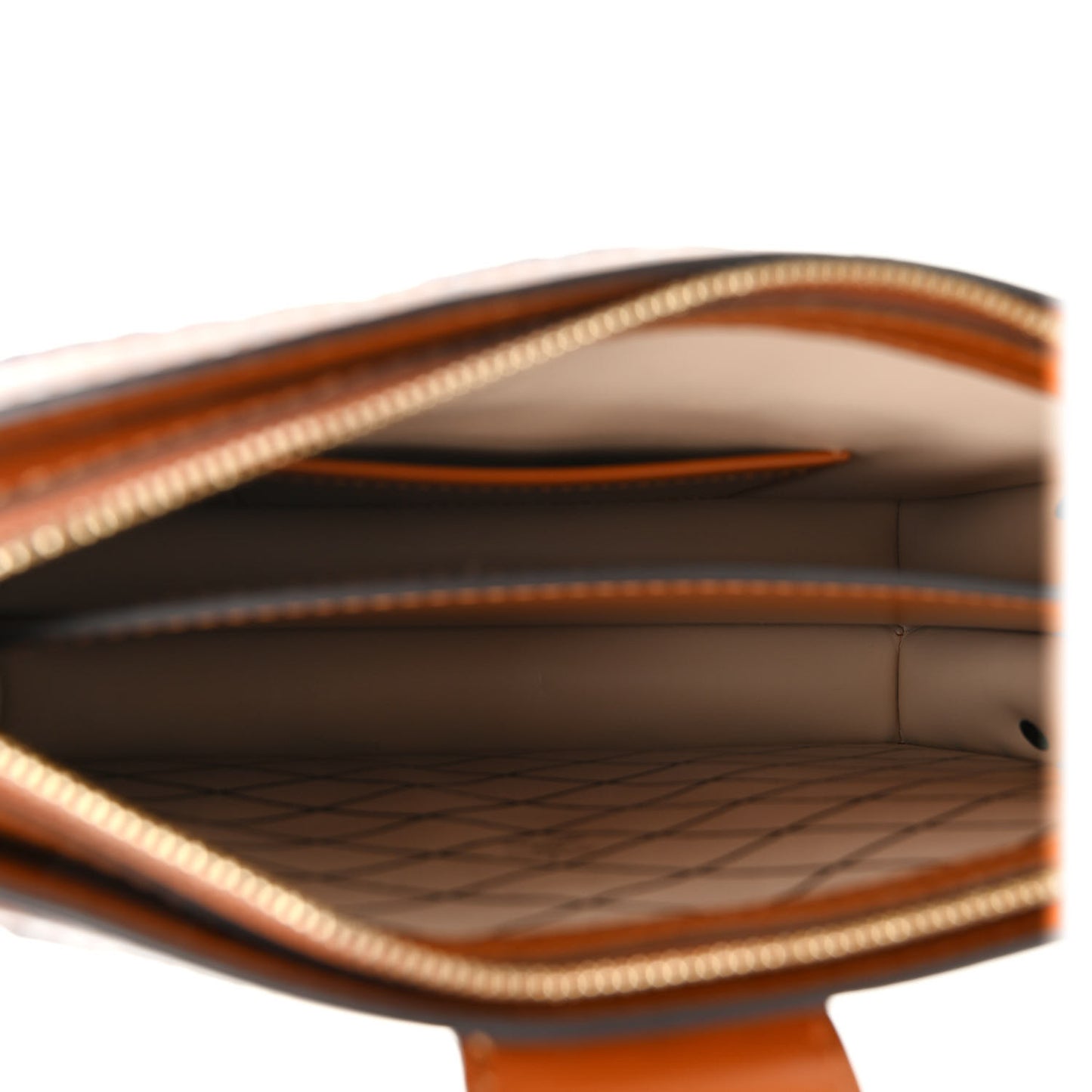 Denim Calfskin Malletage Trunk Clutch Light Blue