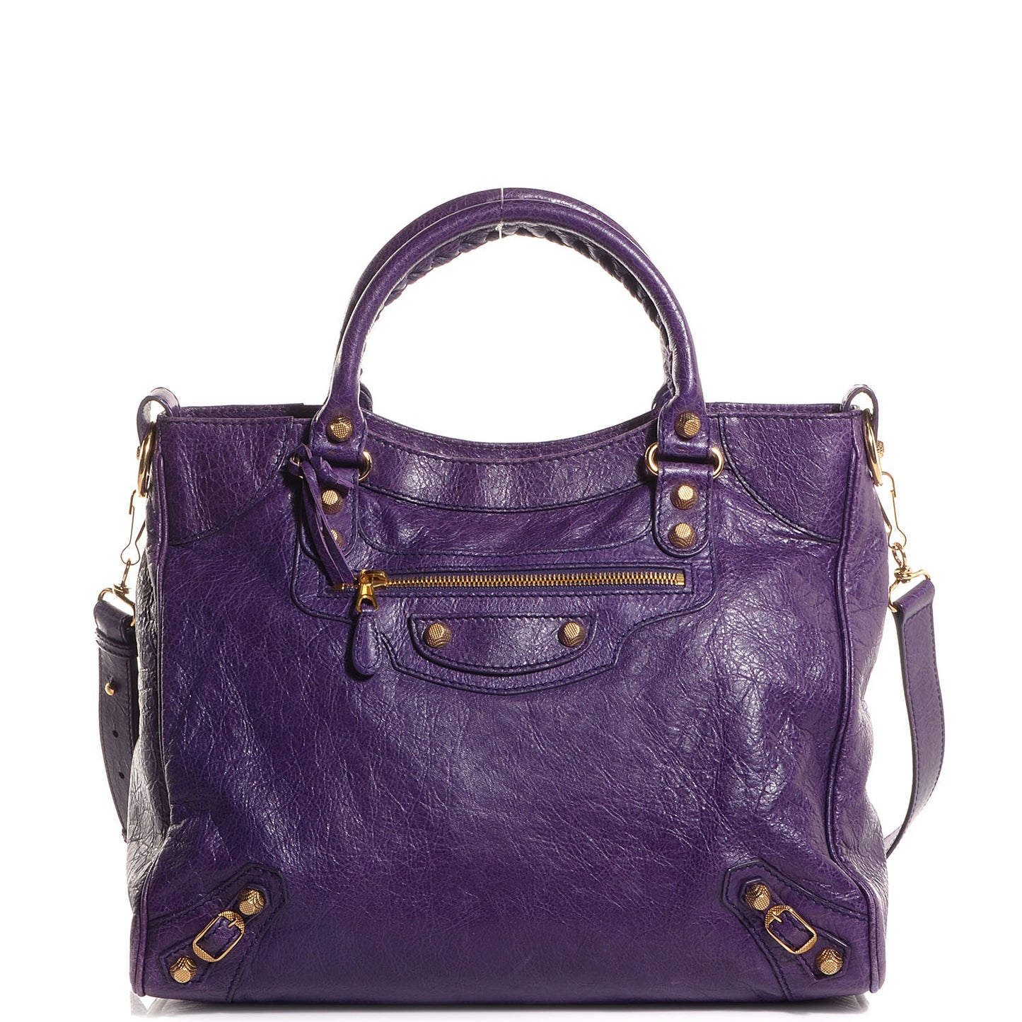 Agneau Giant 12 Gold Hardware Velo Dark Violet