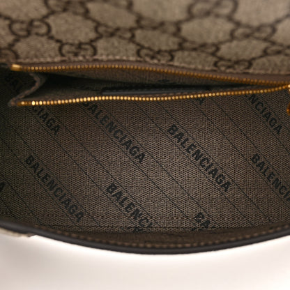 Balenciaga X GUCCI GG Supreme Monogram Small Hourglass Top Handle Bag Beige Ebony 5 of 9