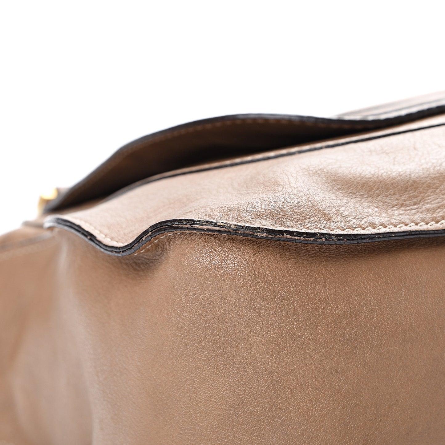 Calfskin Large Marcie Satchel Nut