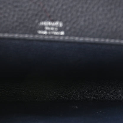 Hermes Togo Kelly Depeches 25 Pouch Black 4 of 9