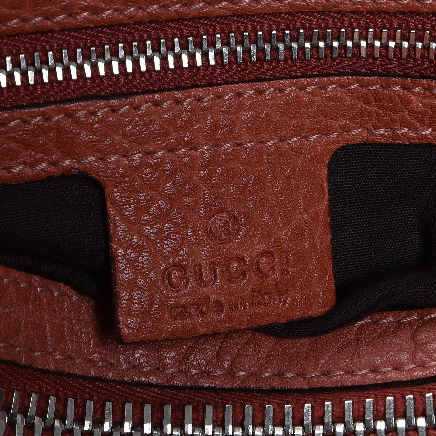 Gucci Monogram Libeccio Bamboo Bar Medium Tote Brown 6 of 8