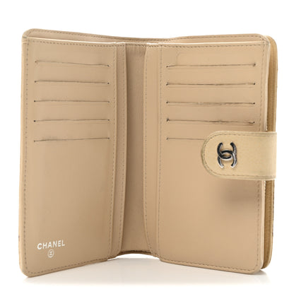 Chanel Caviar Quilted CC French Wallet Light Beige 5 of 10