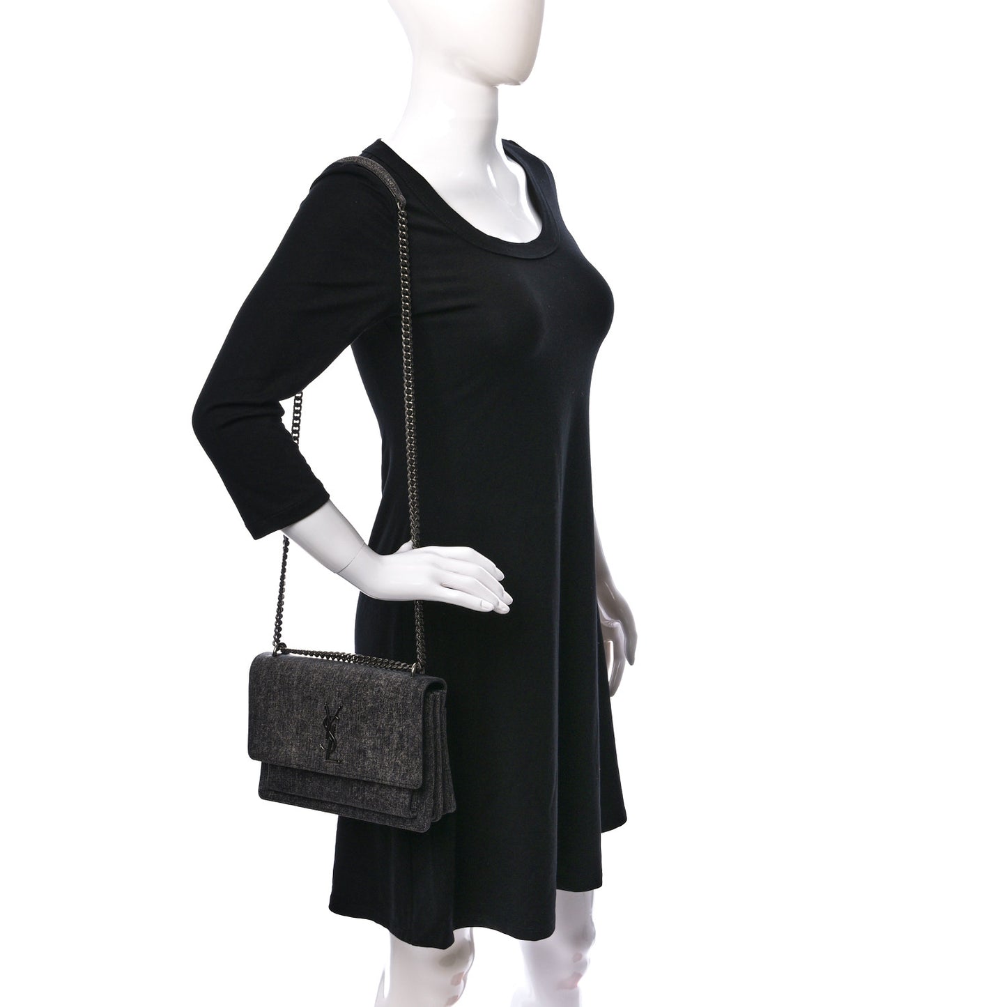 Denim Medium Monogram Sunset Black