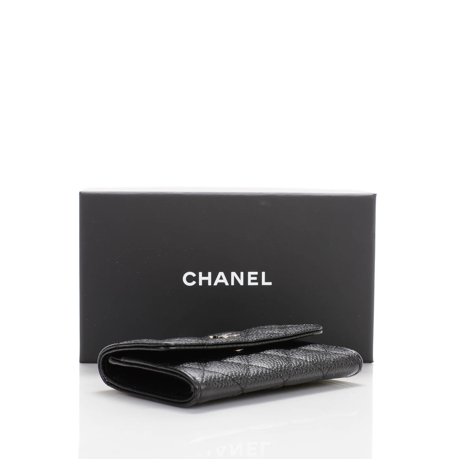 Chanel Caviar Quilted Flap Card Holder Black 4 of 7