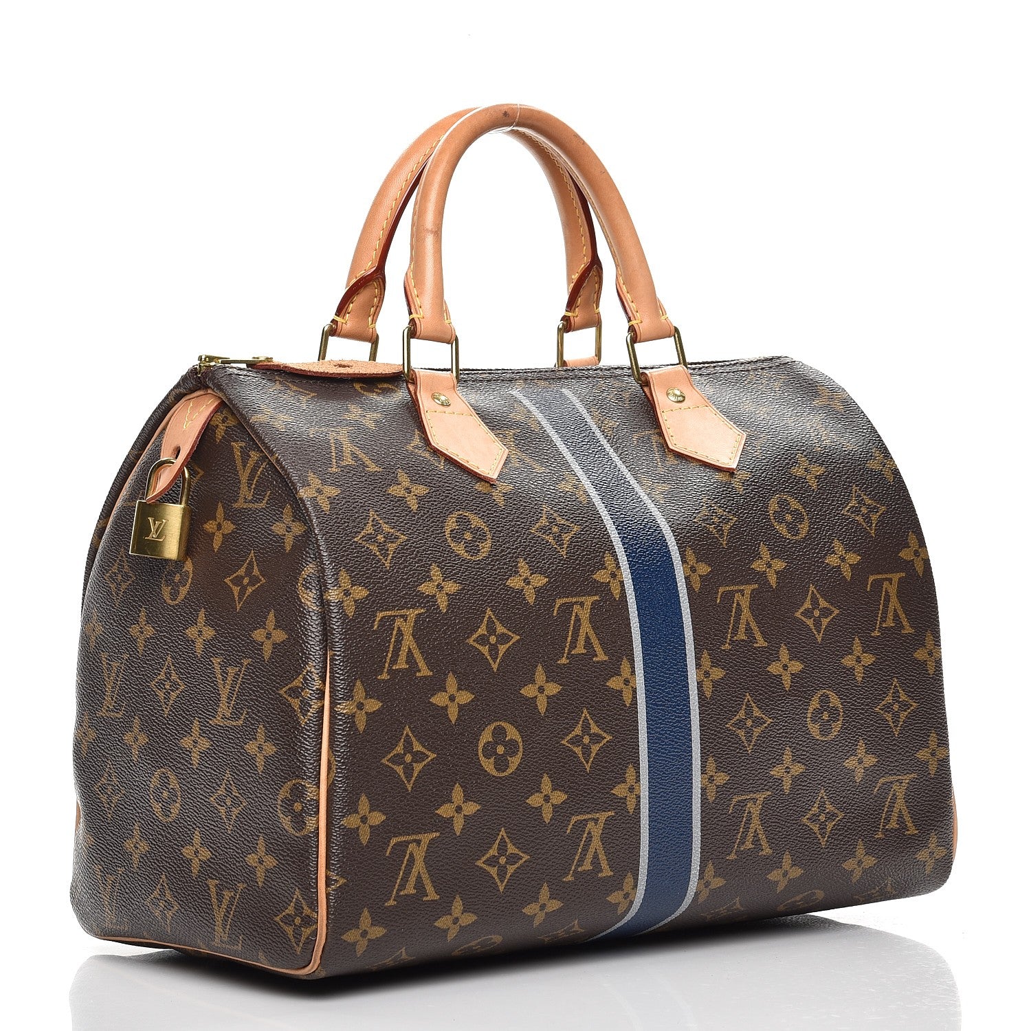 Louis Vuitton Monogram My LV Heritage Speedy 30 Blue Marine Gris 3 of 12