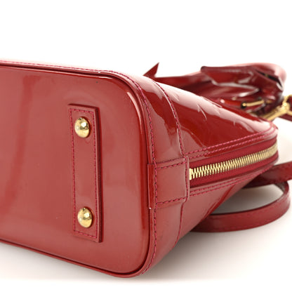 Louis Vuitton Vernis Alma BB Cherry 9 of 10