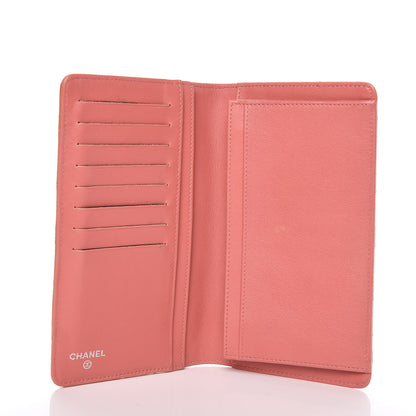 Chanel Patent Quilted Brilliant Yen Wallet Pink 5 of 20