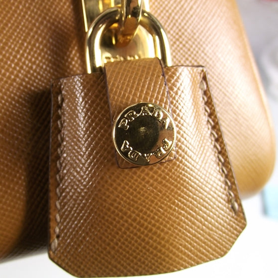 Prada Saffiano Lux Petite Bowler 9 of 10