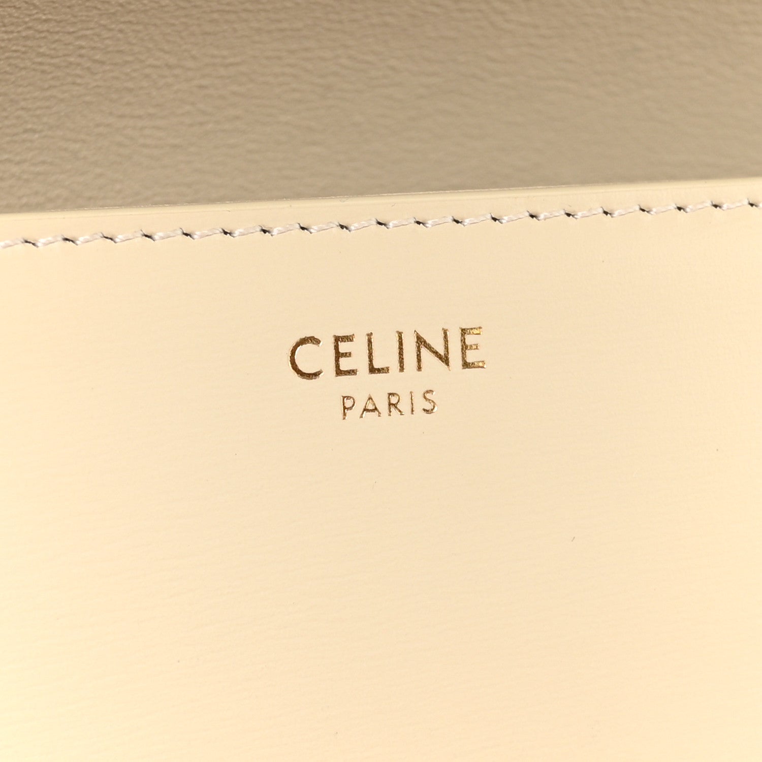 Celine Natural Calfskin Triomphe Shoulder Bag Pampa 6 of 12