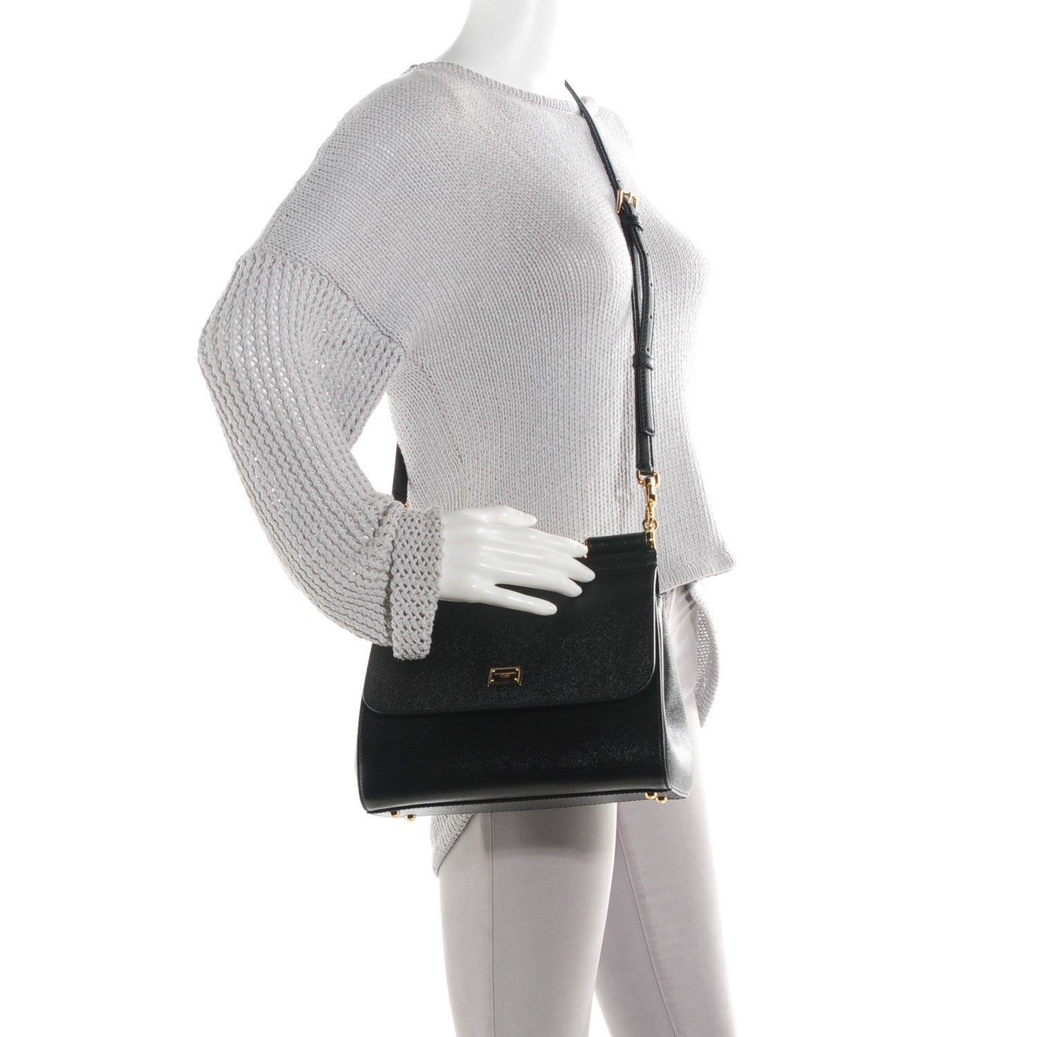 Dolce & Gabbana Dauphine Medium Miss Sicily Satchel Black 2 of 8