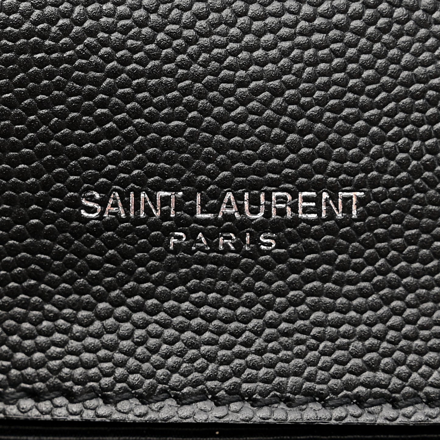 Grain De Poudre Textured Mixed Matelasse Triquilt Small Monogram Satchel Black