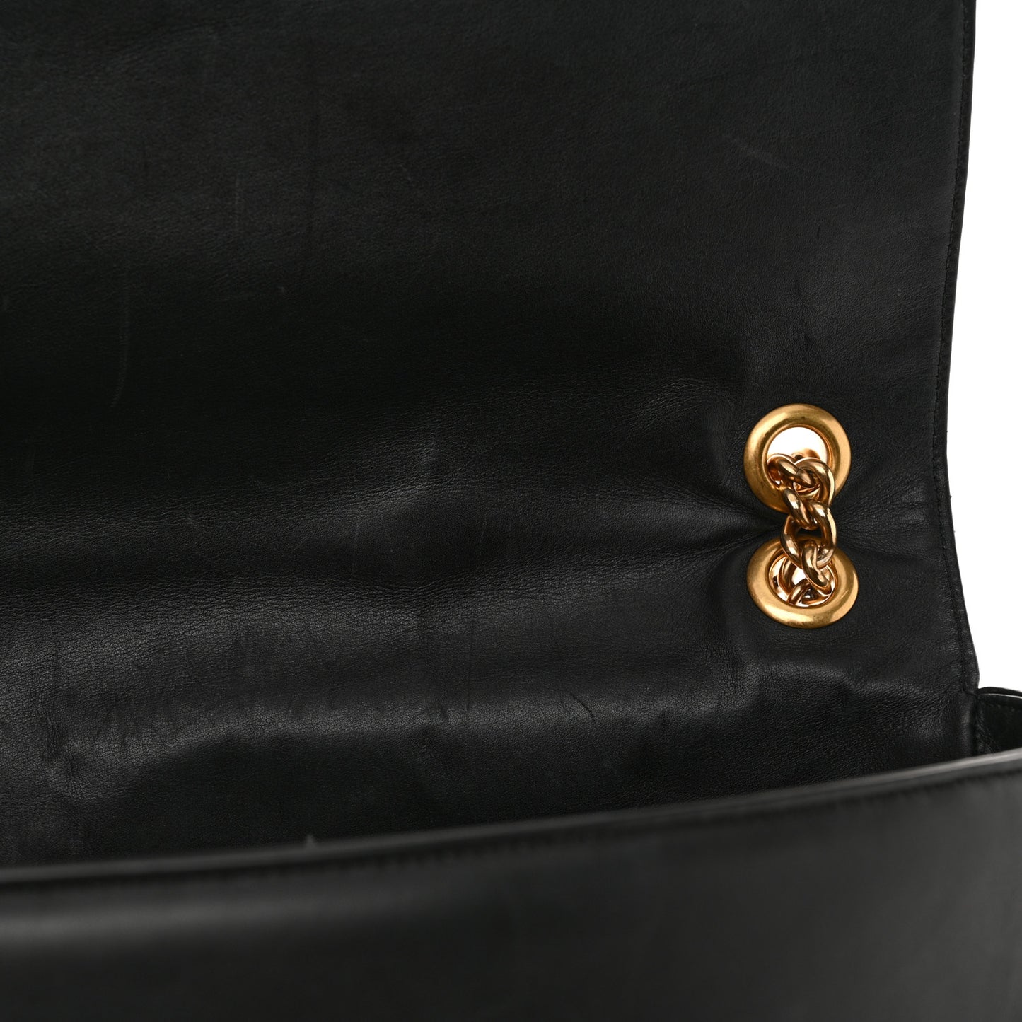 Calfskin Matelasse Maxi GG Marmont Top Handle Shoulder Bag Black Black