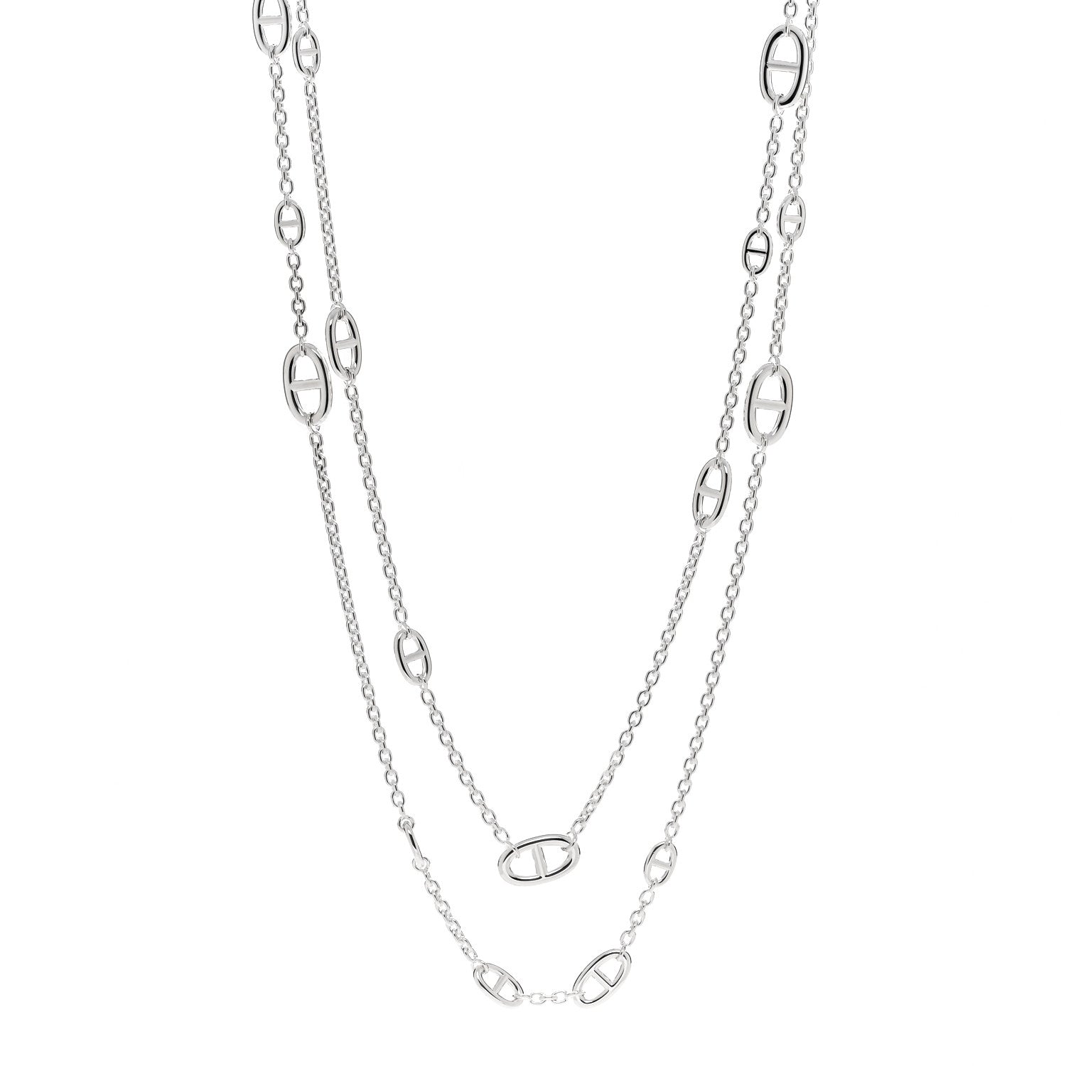 Hermes Sterling Silver Farandole Necklace 160 1 of 6