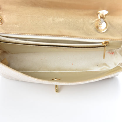 Chanel Metallic Nylon Medium Travel Flap Light Gold 4 of 19