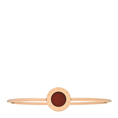 Bulgari 18K Rose Gold Carnelian BVLGARI BVLGARI Bangle Bracelet S 1 of 4