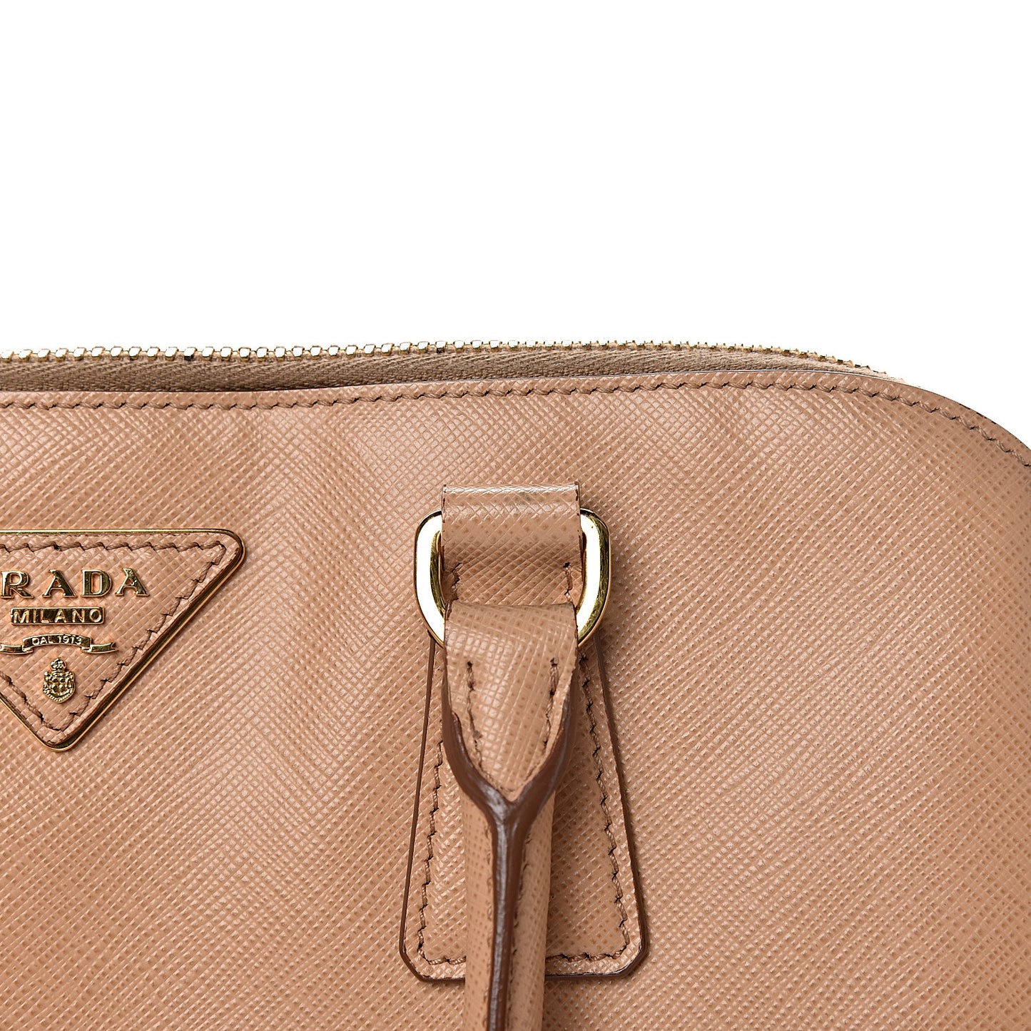 Saffiano Lux Medium Promenade Tote Noisette