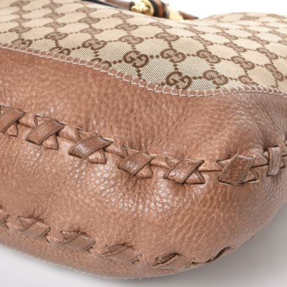 Gucci Monogram Large New Jackie Shoulder Bag Brown 12 of 15