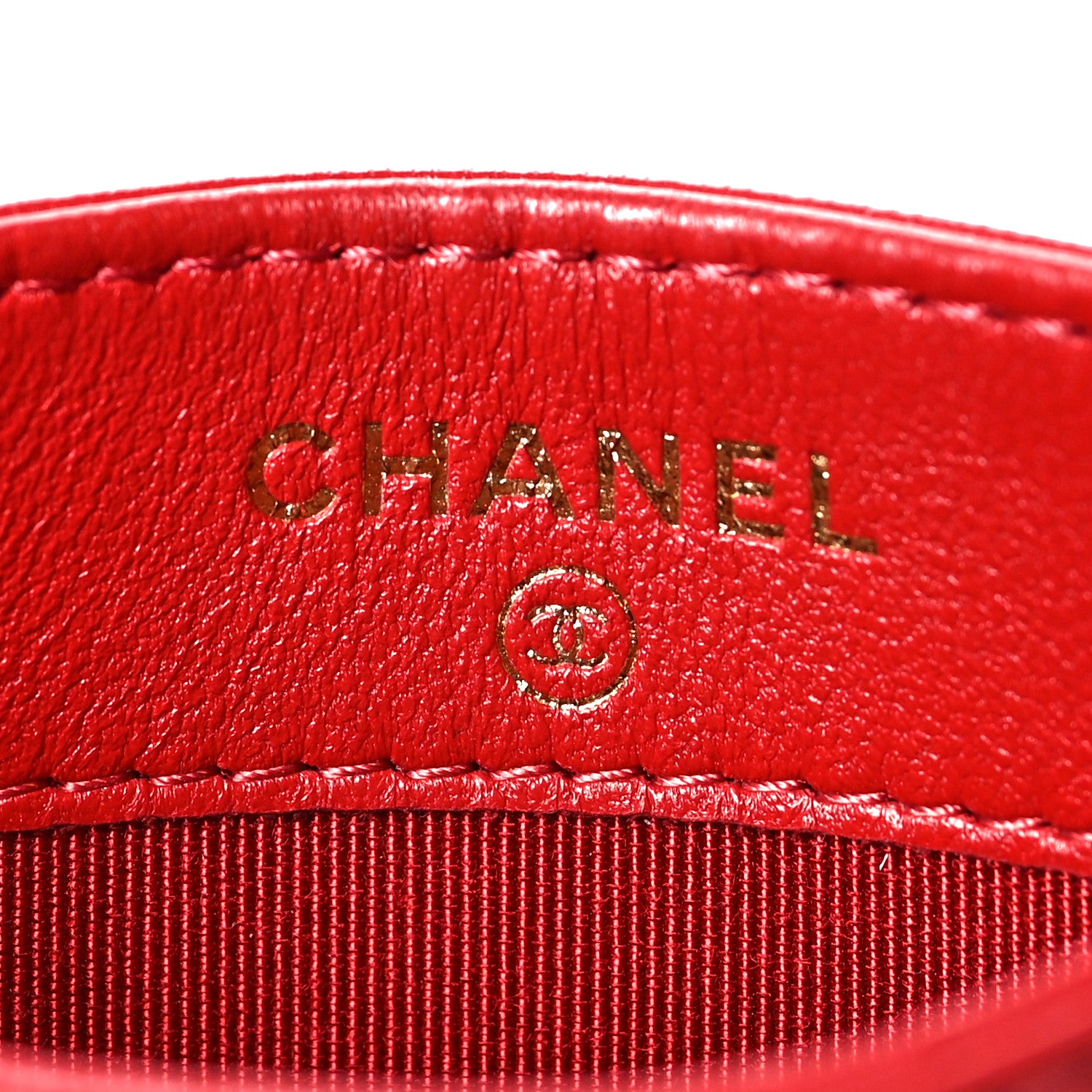 Chanel Lambskin Quilted Card Holder Red 6 of 11