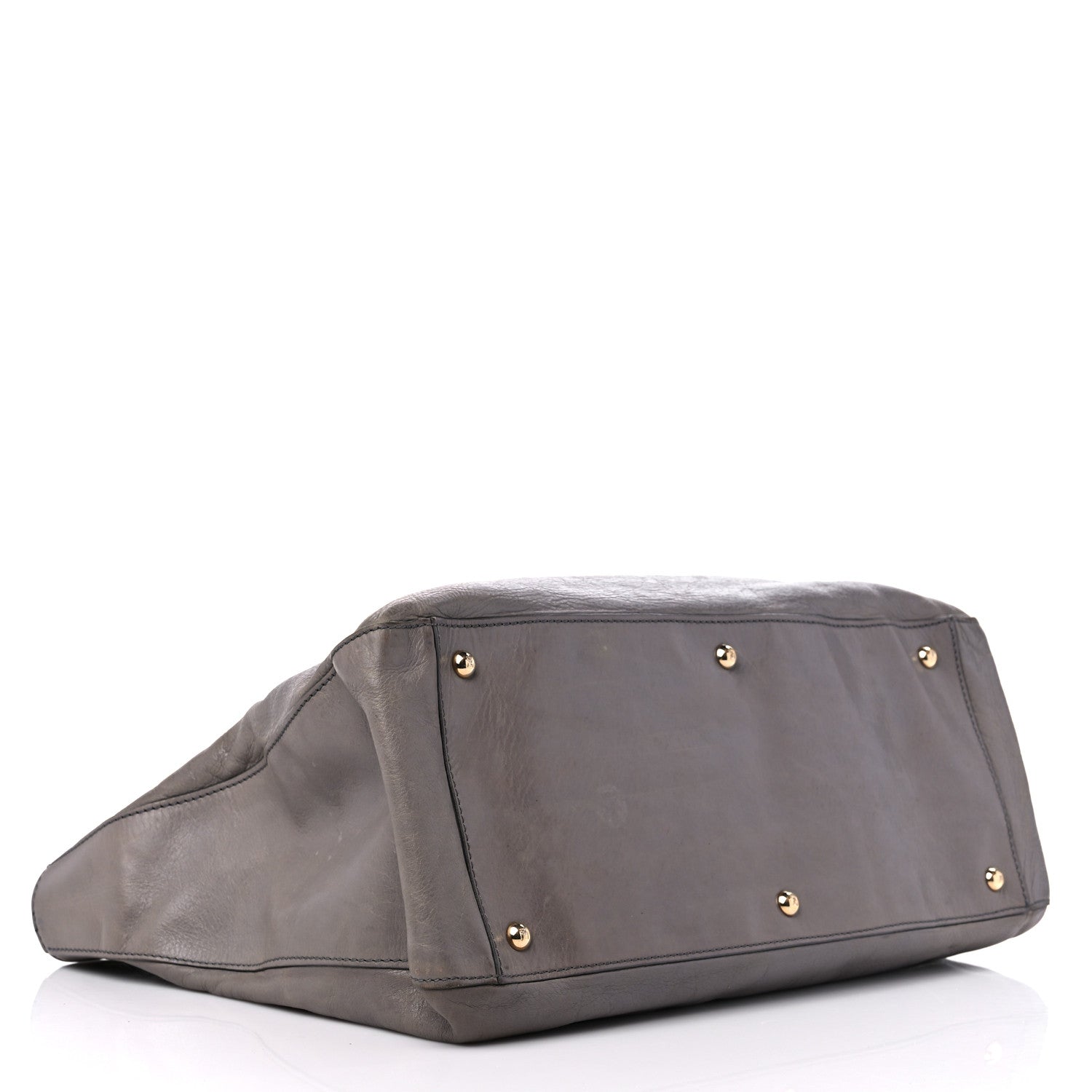 Fendi Vitello Acqua Large Twins Tote Grigio Scuro 4 of 22