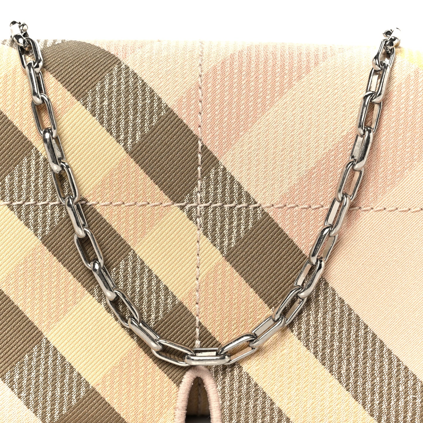 Jacquard Check Soft Snip Mini Chain Bag Teacup