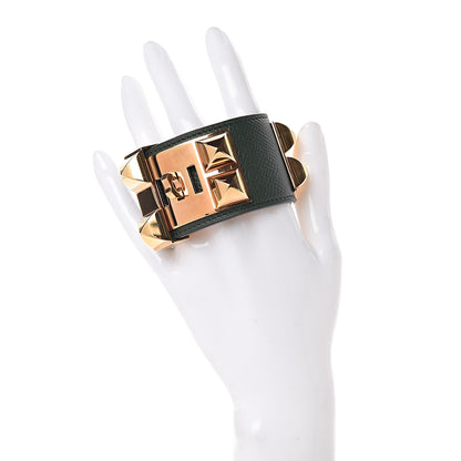 Hermes Epsom Collier De Chien CDC Bracelet S Vert Anglais 2 of 6