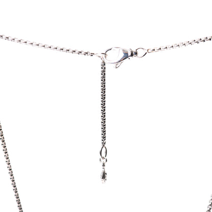 David Yurman Sterling Silver Diamond White Topaz 7mm Petite Albion Pendant Necklace 4 of 5
