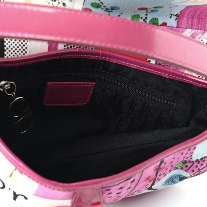 Christian Dior Canvas Filth Saddle Bag Multicolor 5 of 9