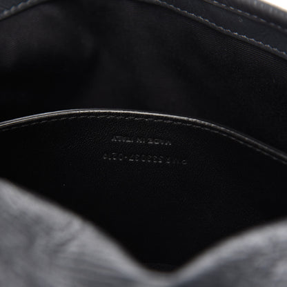 Saint Laurent Crinkled Calfskin Matelasse Monogram Baby Niki Chain Satchel Storm 9 of 10
