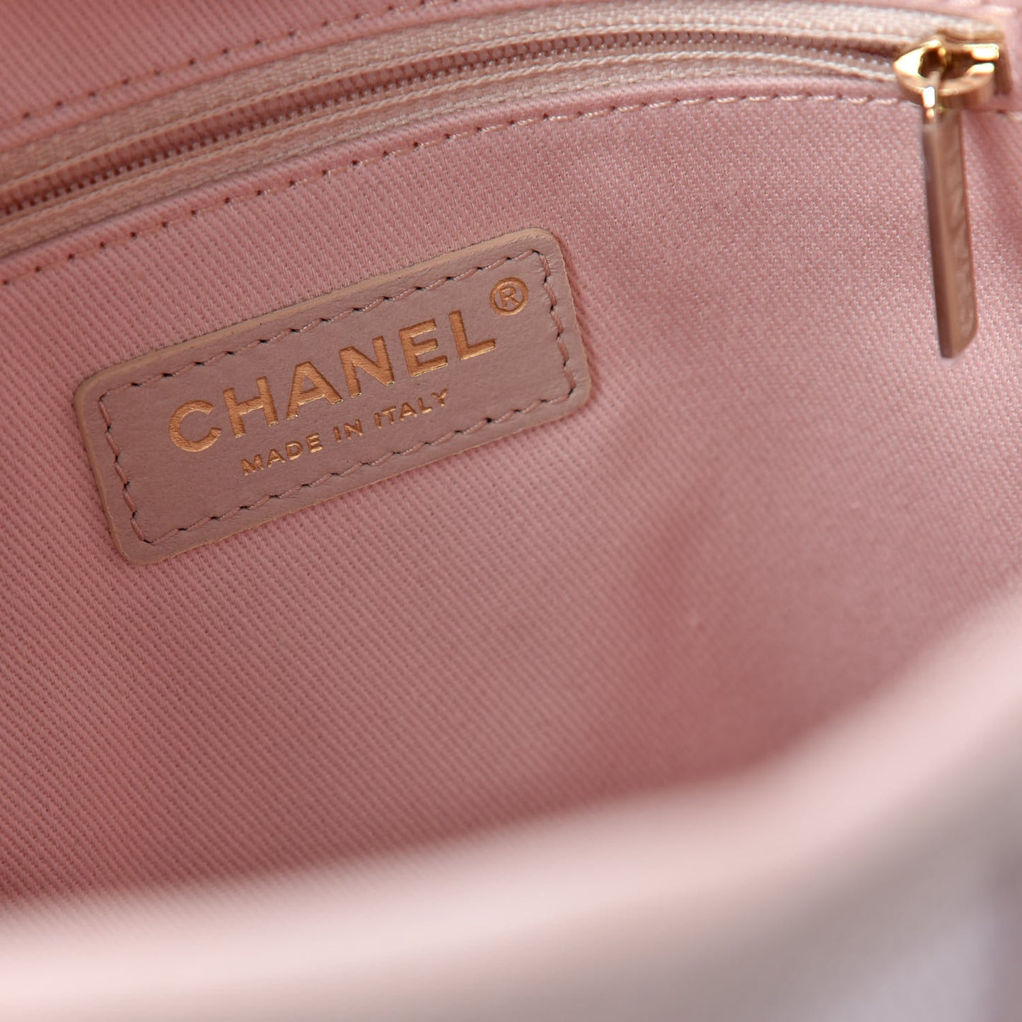 Mixed Fibers Calfskin Mini Deauville Tote Rose Pink