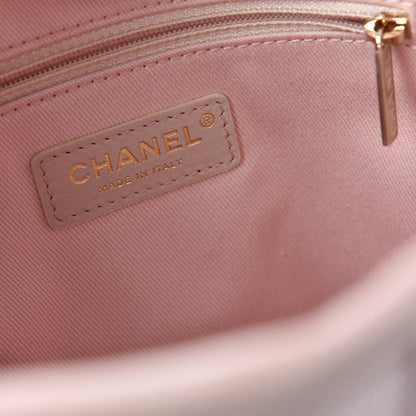 Chanel Mixed Fibers Calfskin Mini Deauville Tote Rose Pink 7 of 9