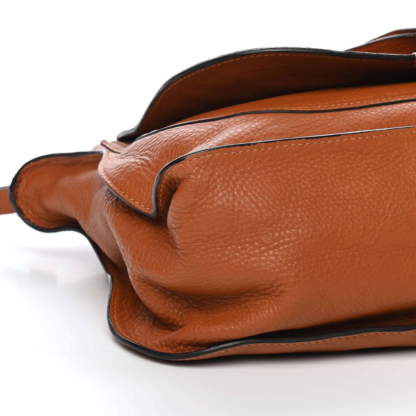 Calfskin Large Marcie Satchel Tan