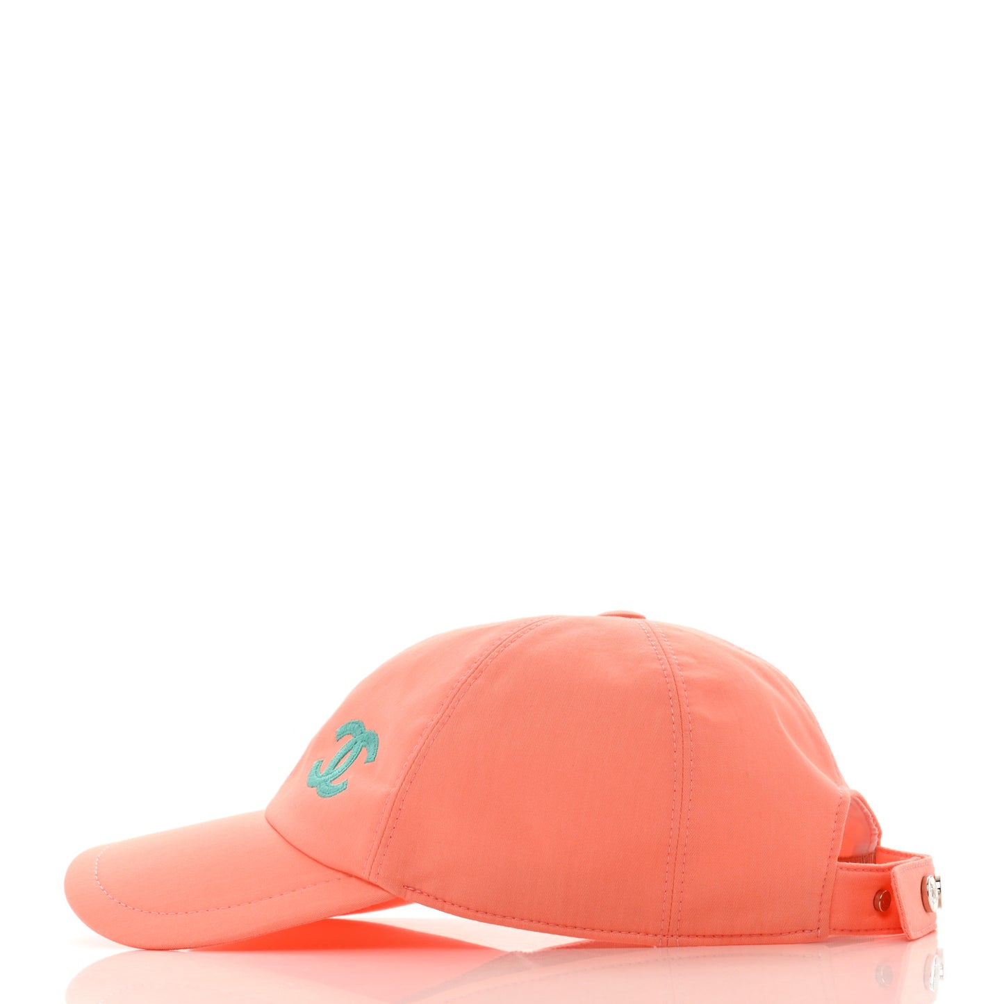 Cotton CC Cap Hat Orange Turquoise