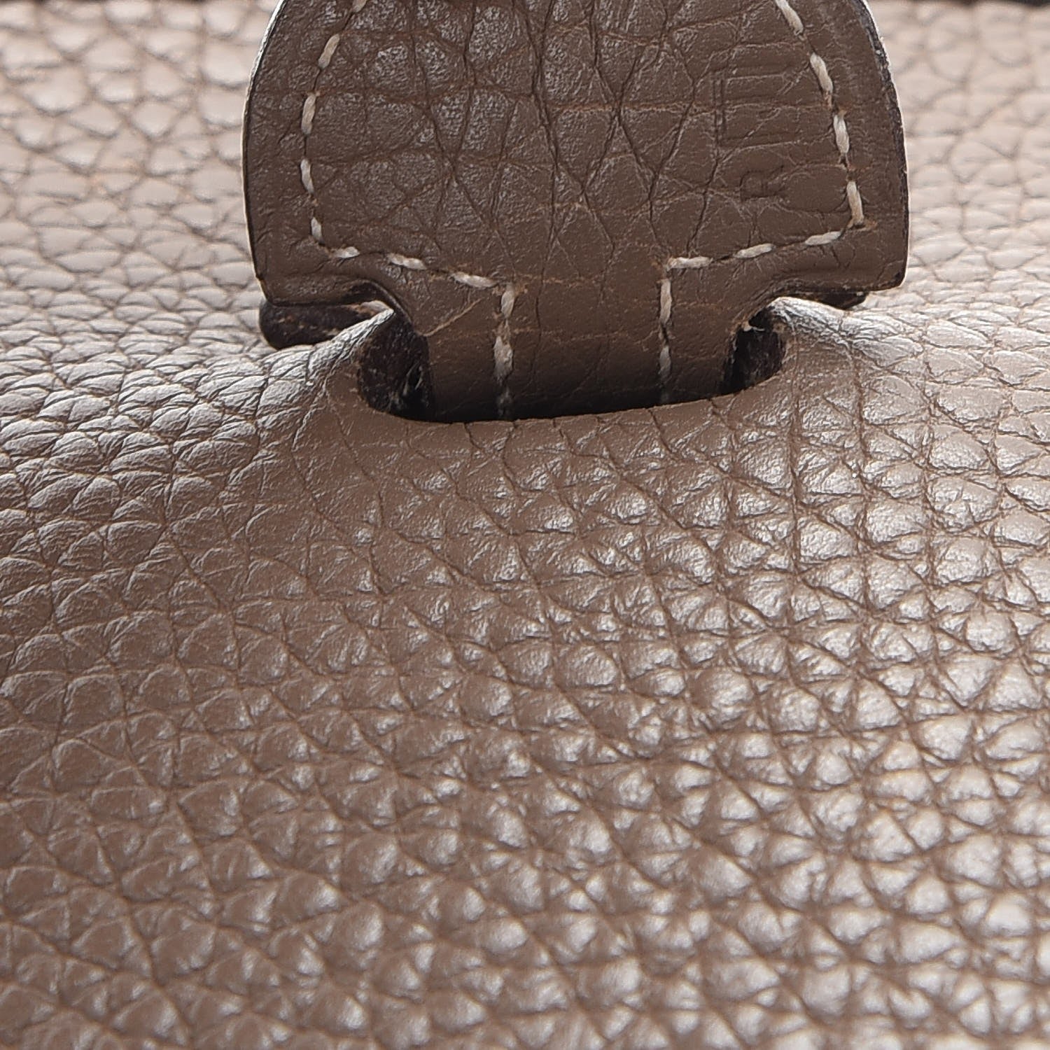 Hermes Taurillon Clemence Evelyne PM Etoupe 7 of 12