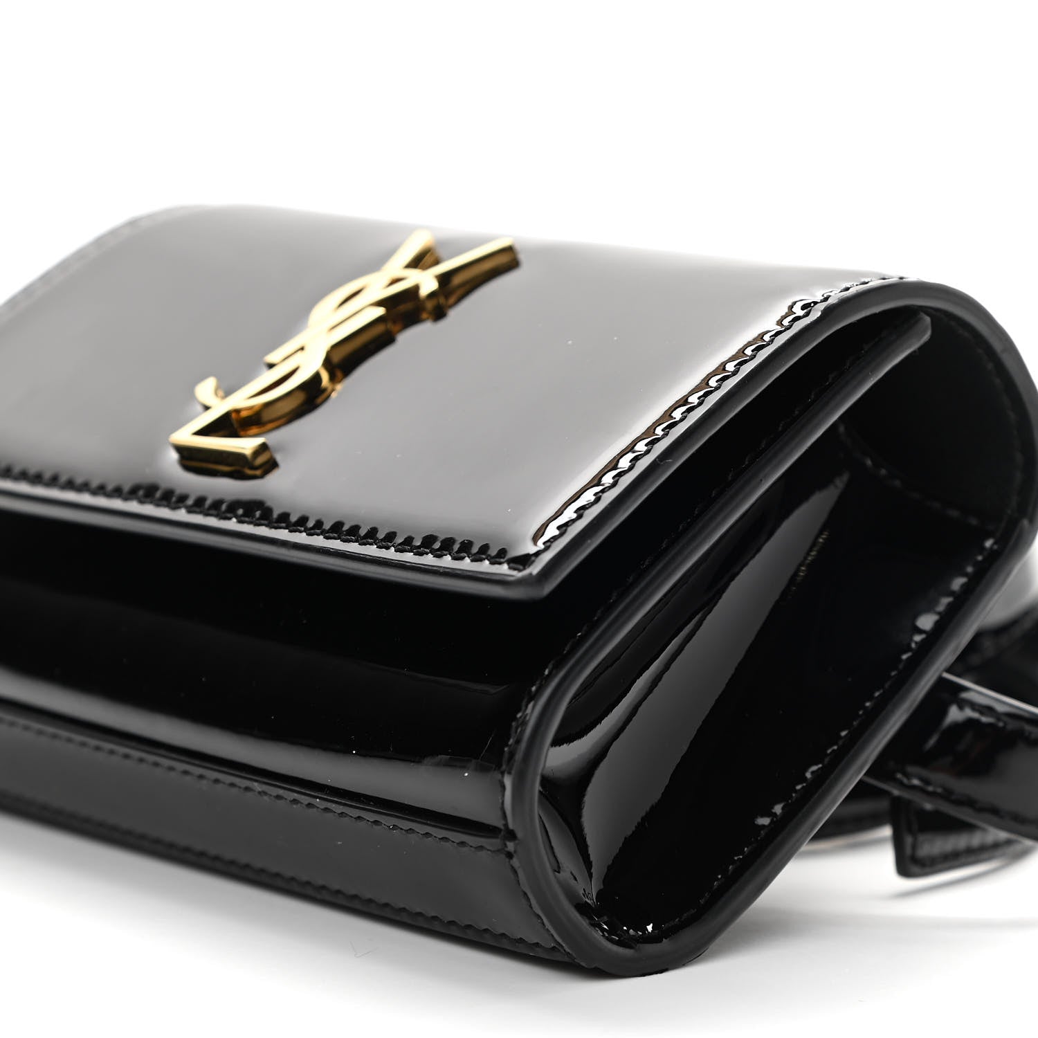 Saint Laurent Patent Monogram Kate Belt Bag Black 9 of 9