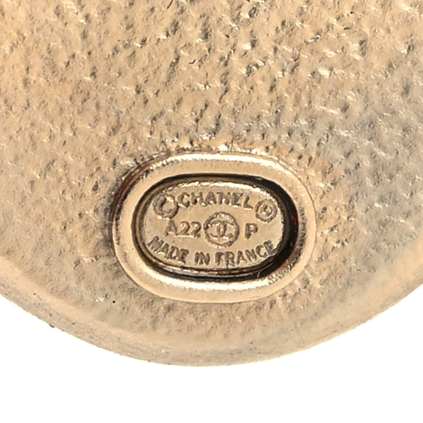 Chanel Metal Round CC Earrings Gold 4 of 4