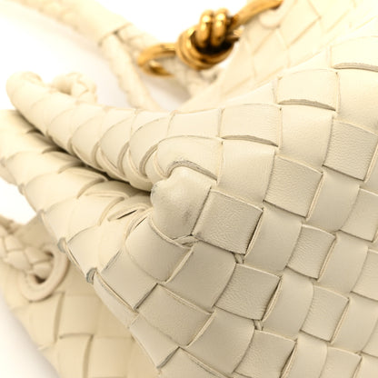 Bottega Veneta Nappa Intrecciato Small Parachute Shoulder Bag Sea Salt 12 of 14