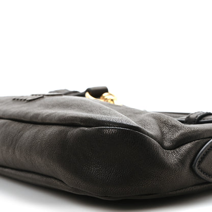 Miu Miu Nappa Aviator Regular Aventure Bag Black 9 of 9