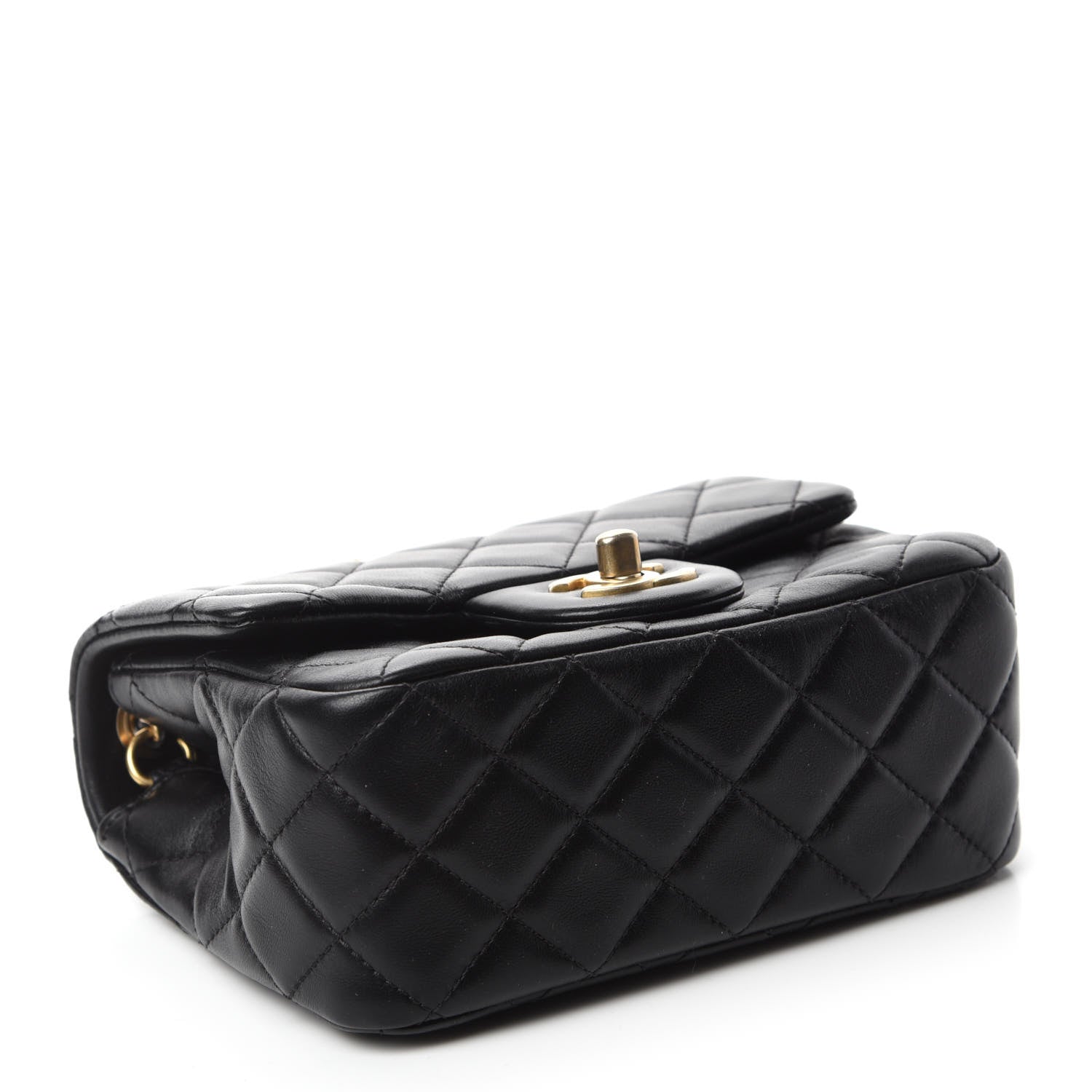 Chanel Lambskin Quilted Mini Pearl Crush Flap Black 4 of 12