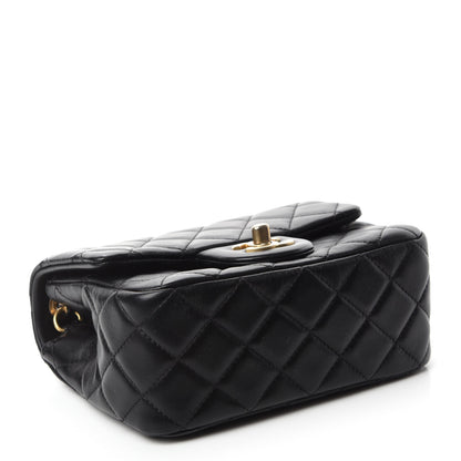 Chanel Lambskin Quilted Mini Pearl Crush Flap Black 4 of 12