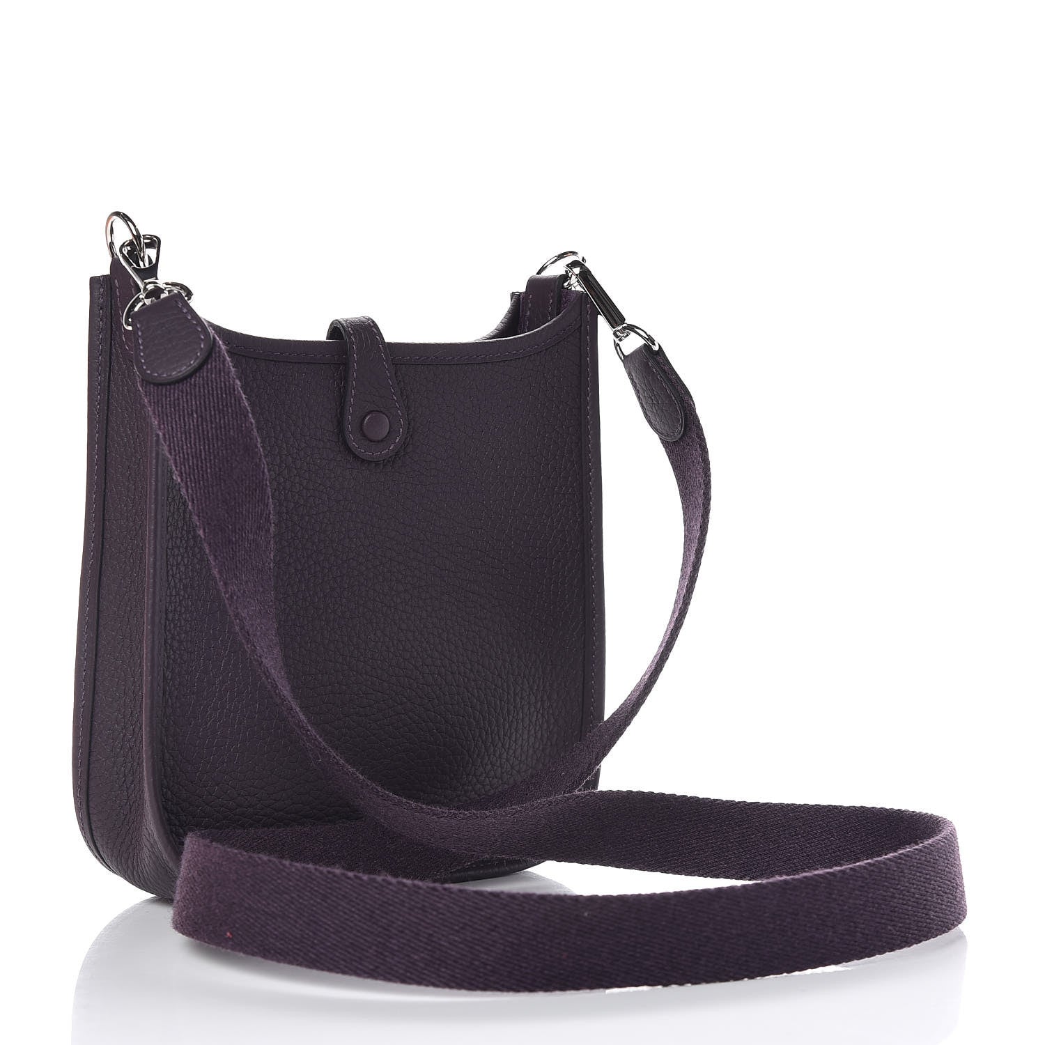 Hermes Taurillon Clemence Evelyne TPM Raisin 3 of 10