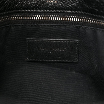 Saint Laurent Crinkled Calfskin Matelasse Monogram Medium Niki Chain Satchel Black 7 of 11