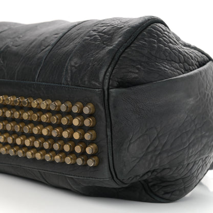 Alexander Wang Pebbled Lambskin Rocco Black Antique Brass Hardware 9 of 9