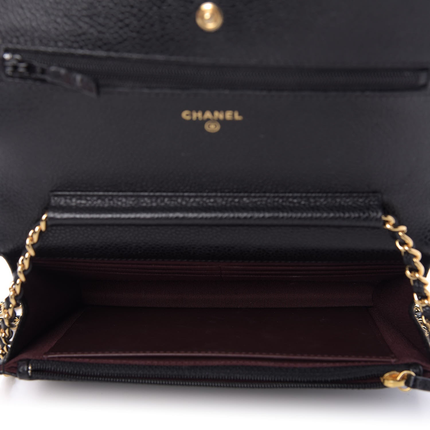 Chanel Caviar Quilted Wallet On Chain WOC Black 5 of 11
